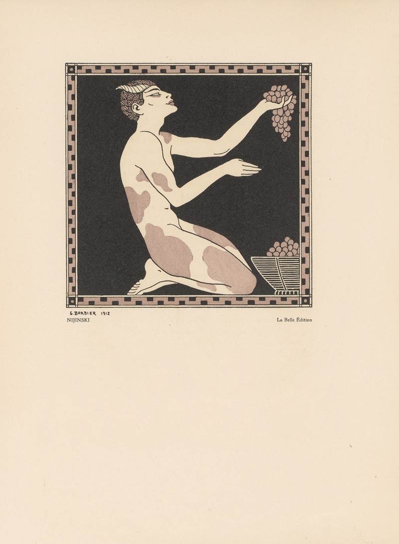 Нижинский by Жорж Барбье, 1912 — digital art print download