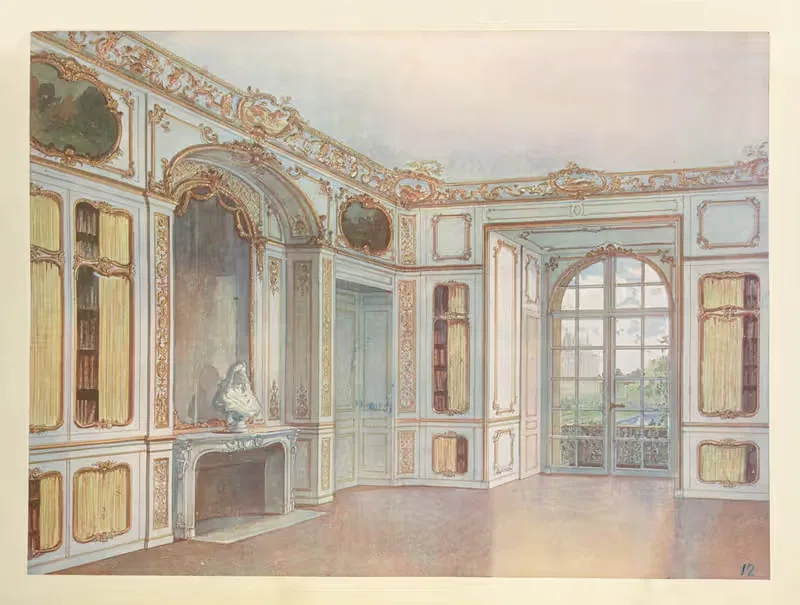 Библиотека короля в Версале… by Жорж Ремон, 1907 — digital art print download