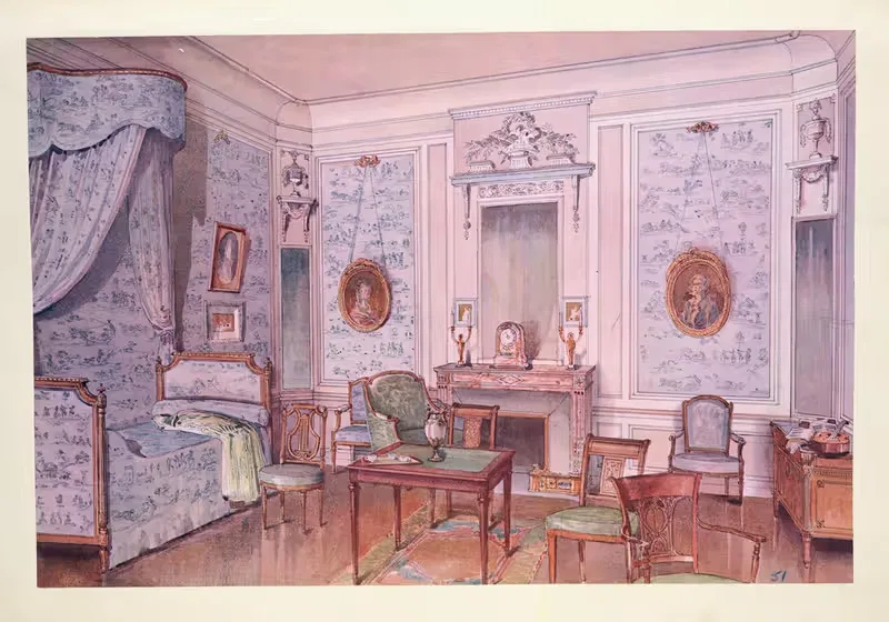 Chambre a coucher (époque de la Constituante)…. — Georges Rémon
