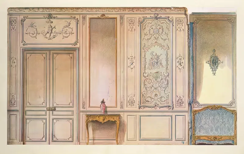 Спальня, составленная по образцу спальни Нинон де Ланкло… by Жорж Ремон, 1907 — digital art print download