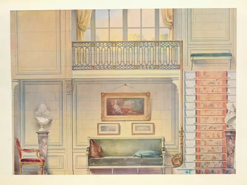 Grande galerie…. by Georges Rémon, 1907 — digital art print download