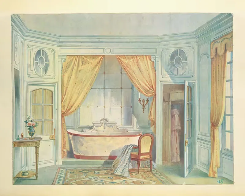 Salle de bains Louis XVI…. — Georges Rémon