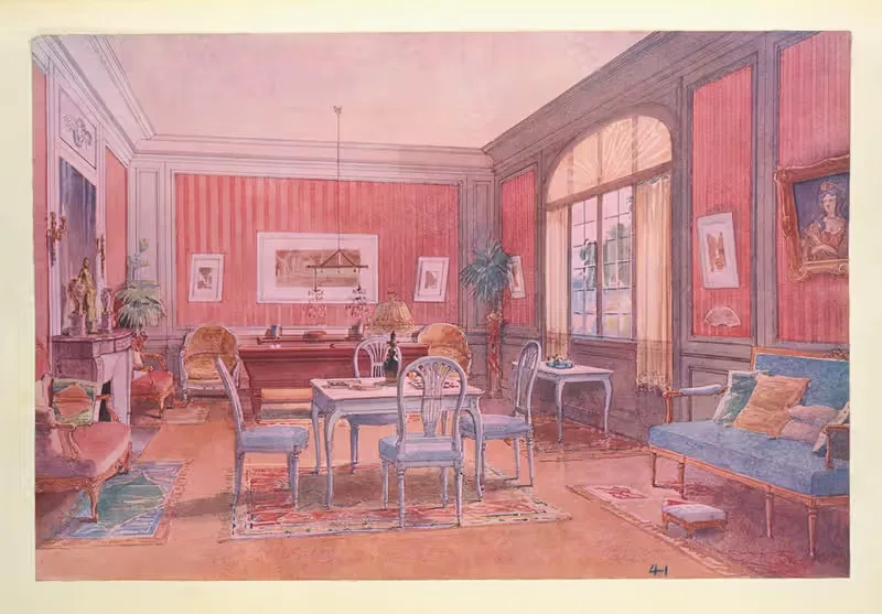 Загородный бильярд by Жорж Ремон, 1907 — digital art print download