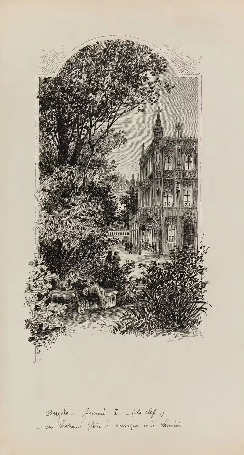 Анджело – День I – (Ключ) by Гюстав Фрепон, 1882-1883 — digital art print download