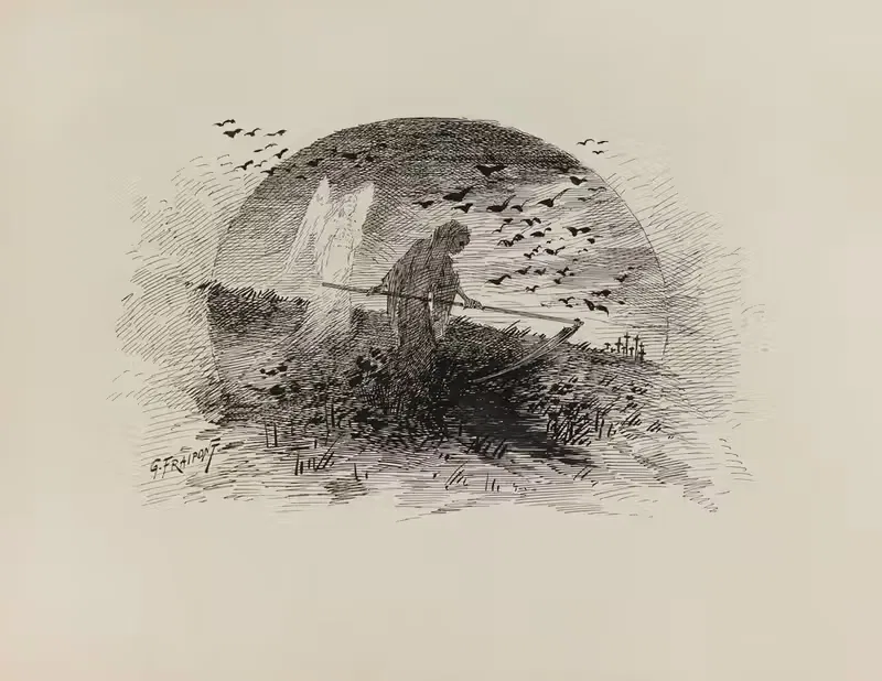Созерцания (Сегодня) Смерть by Гюстав Фрепон, 1882-1883 — digital art print download