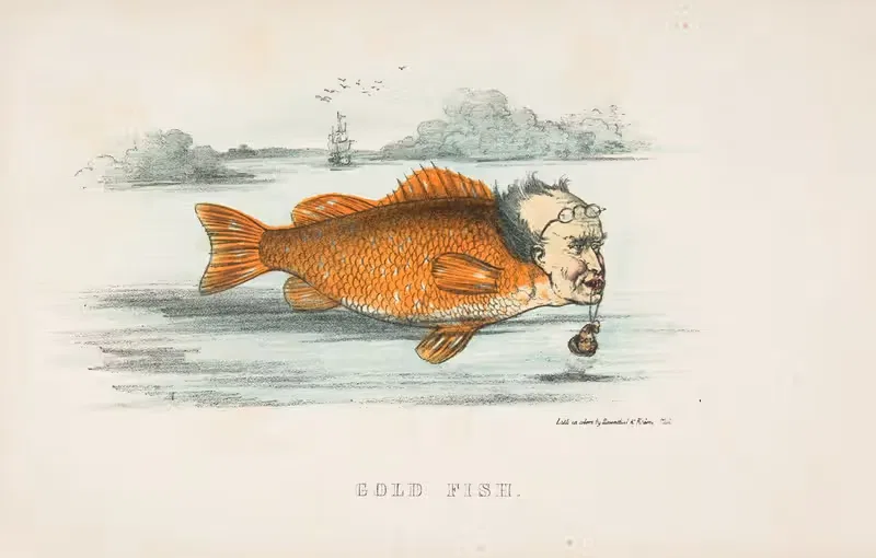 Золотая рыбка (Фрэнсис М. Дрексель) by Генри Луис Стивенс, 1851 — digital art print download