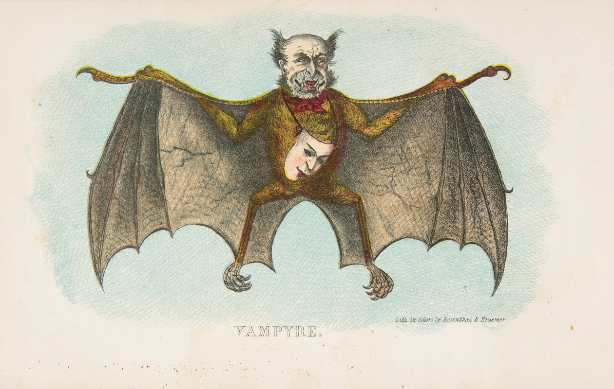 Вампир by Генри Луис Стивенс, 1851 — digital art print download