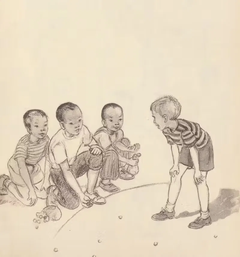 Нэппи завел нового друга Пл.20 by Инес Хоган, 1947 — digital art print download