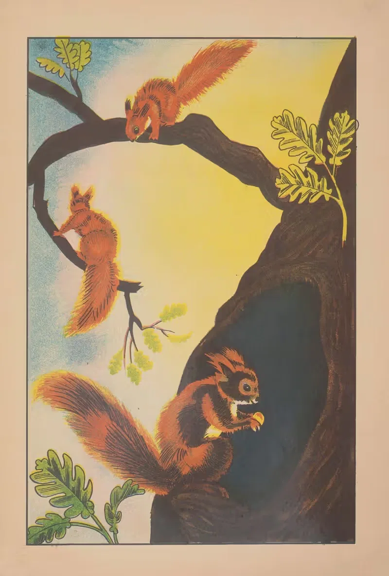 Белочки Пл.2 by Дж. Хурвиц, 1936 — digital art print download