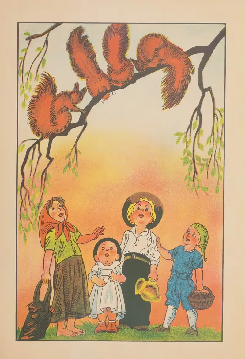Белочки Pl.4 by Дж. Хурвиц, 1936 — digital art print download
