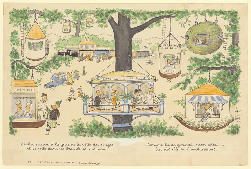 Каникулы Зефира Пл.03. by Жан де Брунгоф, 1936 — digital art print download