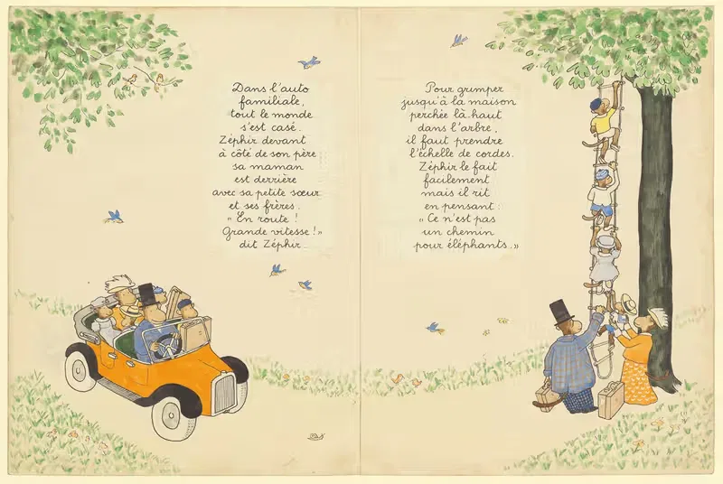 Каникулы Зефира Пл.04 by Жан де Брунгоф, 1936 — digital art print download
