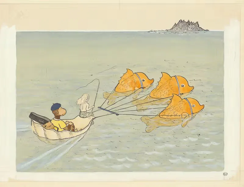 Каникулы Зефира, пл. 16 by Жан де Брунгоф, 1936 — digital art print download