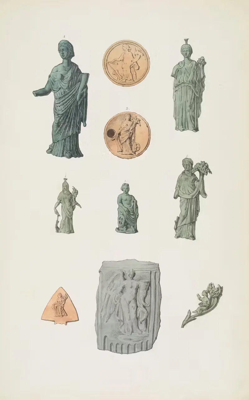 Античные памятники, нарисованные Пл.002 by Жан-Батист Мюре, 1830-1866 — digital art print download