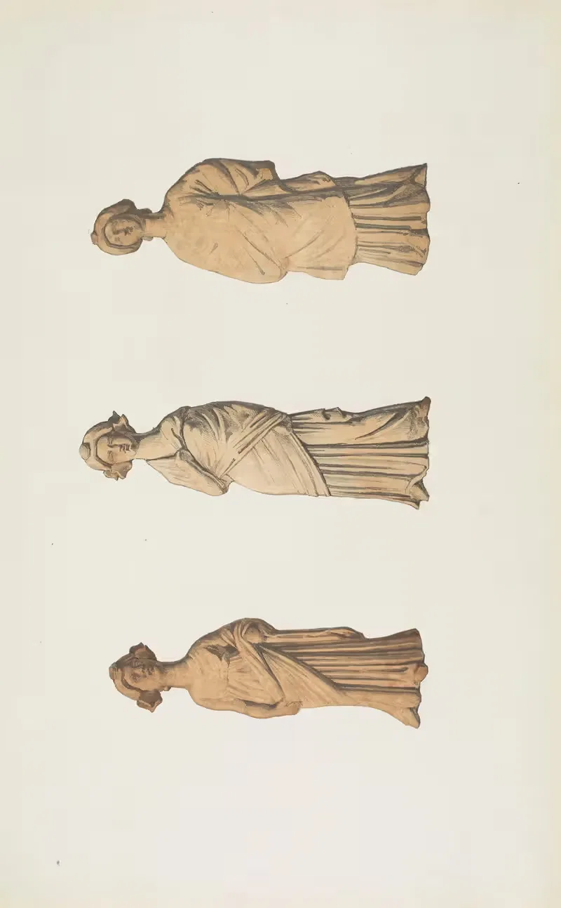 Античные памятники, нарисованные пл. 008 by Жан-Батист Мюре, 1830-1866 — digital art print download