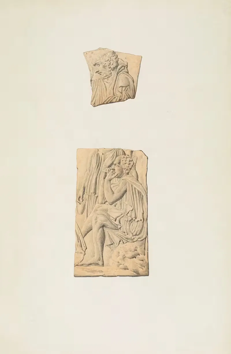Античные памятники, нарисованные Pl.011 by Жан-Батист Мюре, 1830-1866 — digital art print download