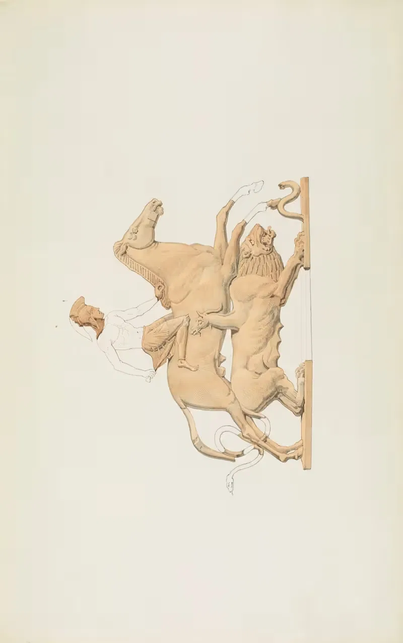 Античные памятники, нарисованные Пл.016 by Жан-Батист Мюре, 1830-1866 — digital art print download