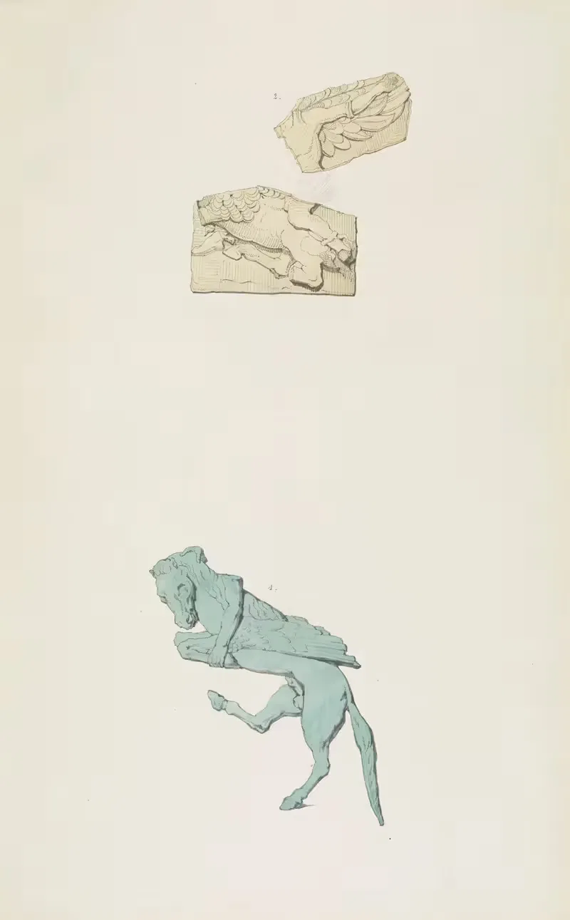 Monuments antiques dessinés Pl.017 by Jean-Baptiste Muret, 1830-1866 — digital art print download