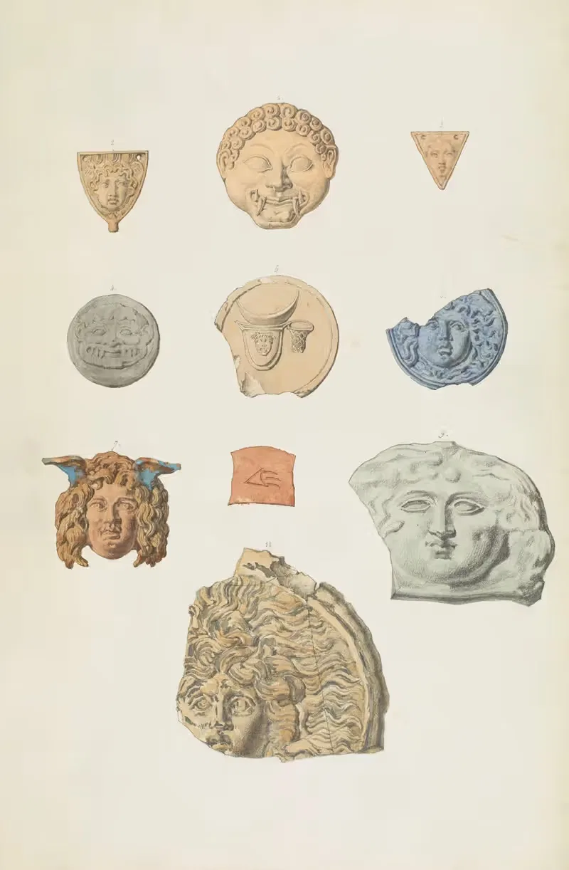 Monuments antiques dessinés Pl.044 by Jean-Baptiste Muret, 1830-1866 — digital art print download