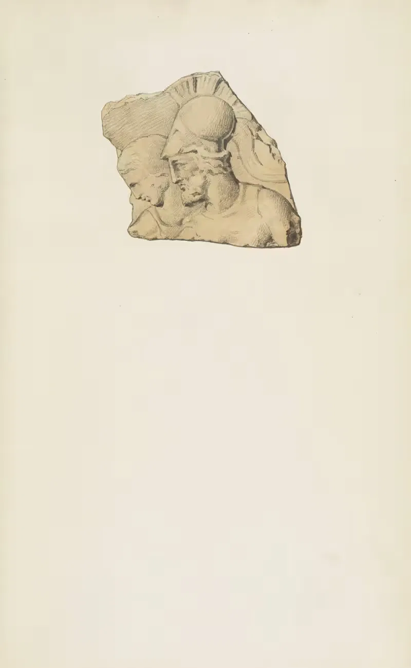Monuments antiques dessinés Pl.048 by Jean-Baptiste Muret, 1830-1866 — digital art print download