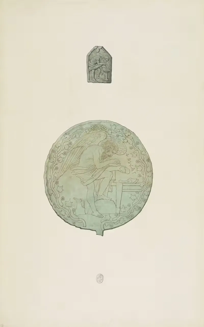 Античные памятники, нарисованные Пл.052 by Жан-Батист Мюре, 1830-1866 — digital art print download