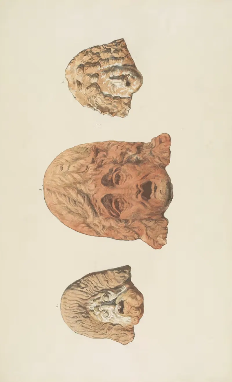 Monuments antiques dessinés Pl.054 by Jean-Baptiste Muret, 1830-1866 — digital art print download