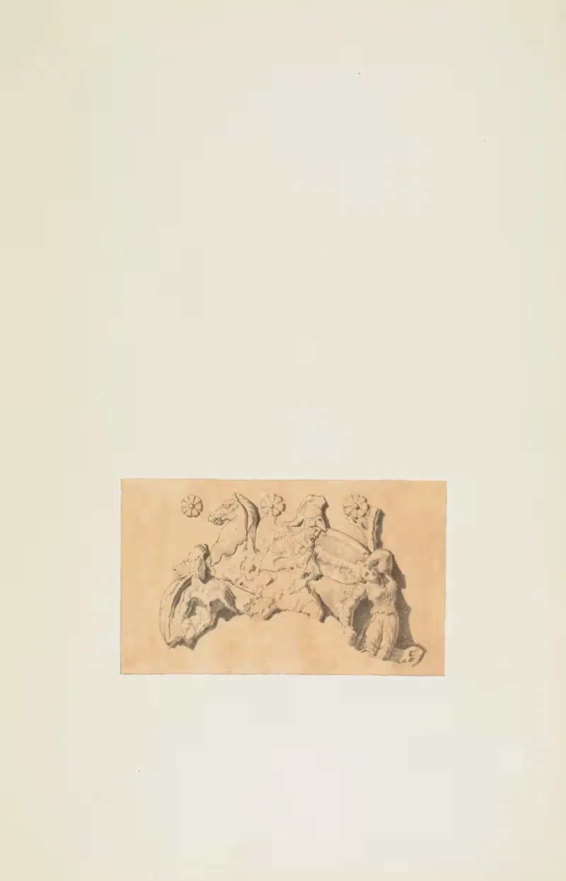 Античные памятники, нарисованные Pl.056 by Жан-Батист Мюре, 1830-1866 — digital art print download