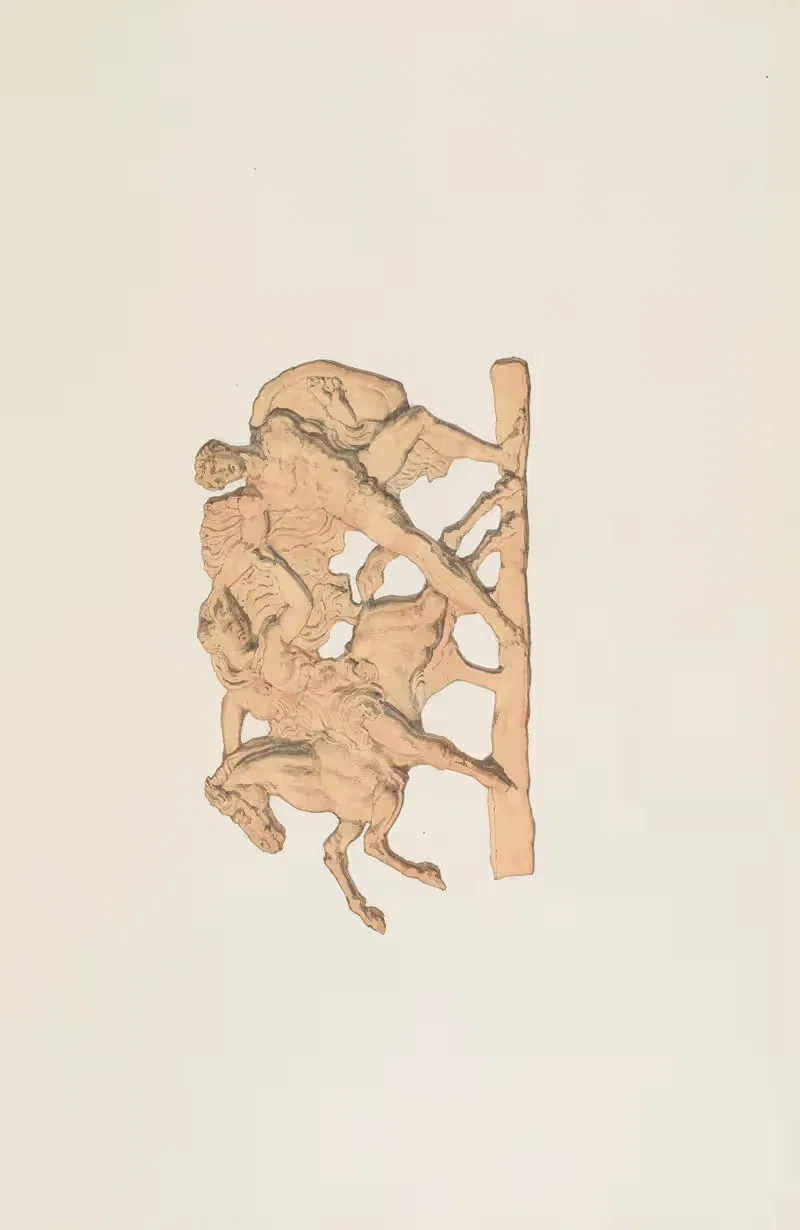 Античные памятники, нарисованные, пл. 057 by Жан-Батист Мюре, 1830-1866 — digital art print download