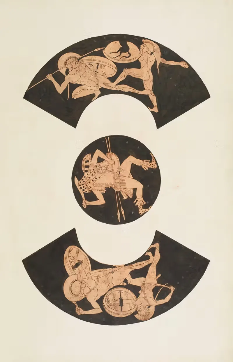 Античные памятники, нарисованные стр. 061 by Жан-Батист Мюре, 1830-1866 — digital art print download