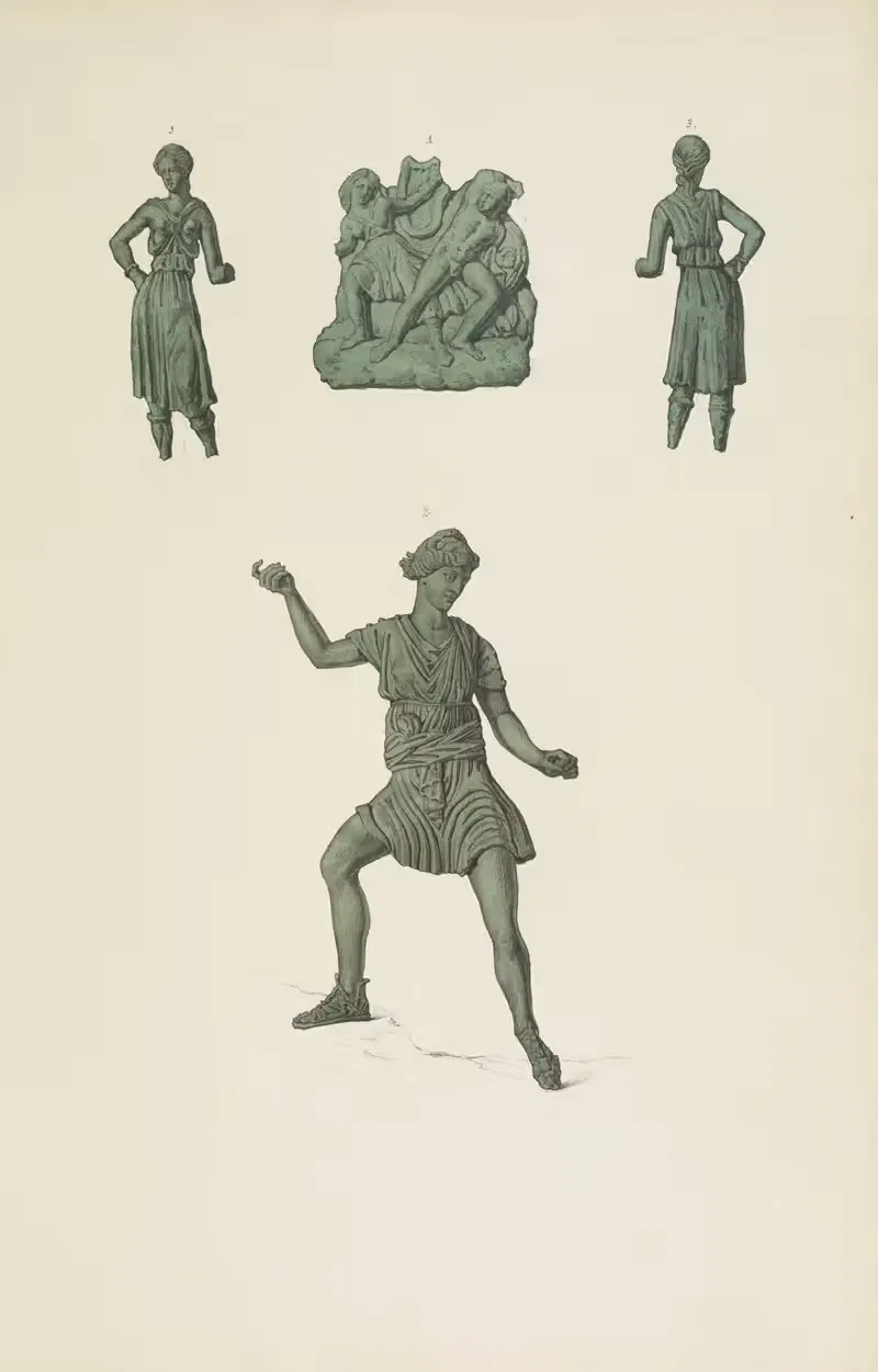 Monuments antiques dessinés Pl.063 by Jean-Baptiste Muret, 1830-1866 — digital art print download
