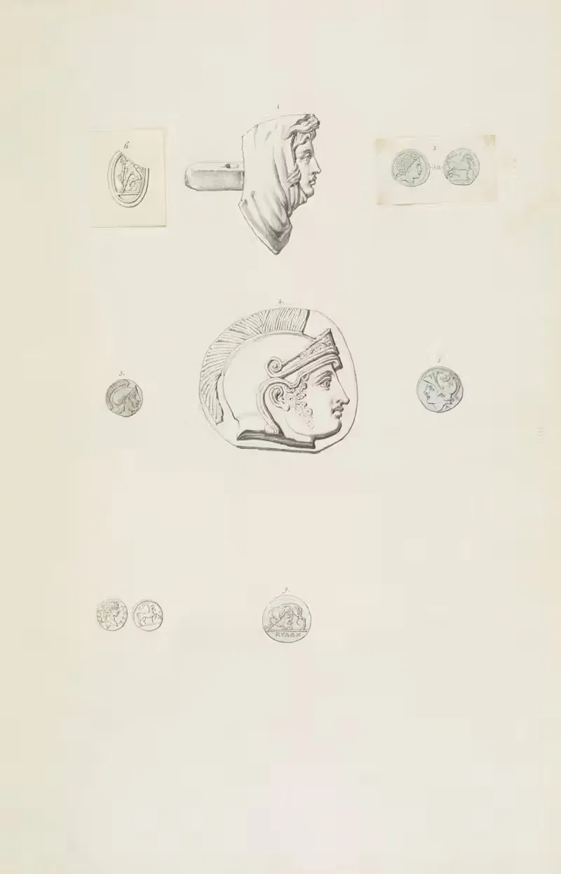 Античные памятники, нарисованные Pl.065 by Жан-Батист Мюре, 1830-1866 — digital art print download