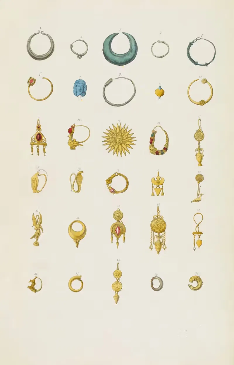 Античные памятники, нарисованные Пл.128 by Жан-Батист Мюре, 1830-1866 — digital art print download