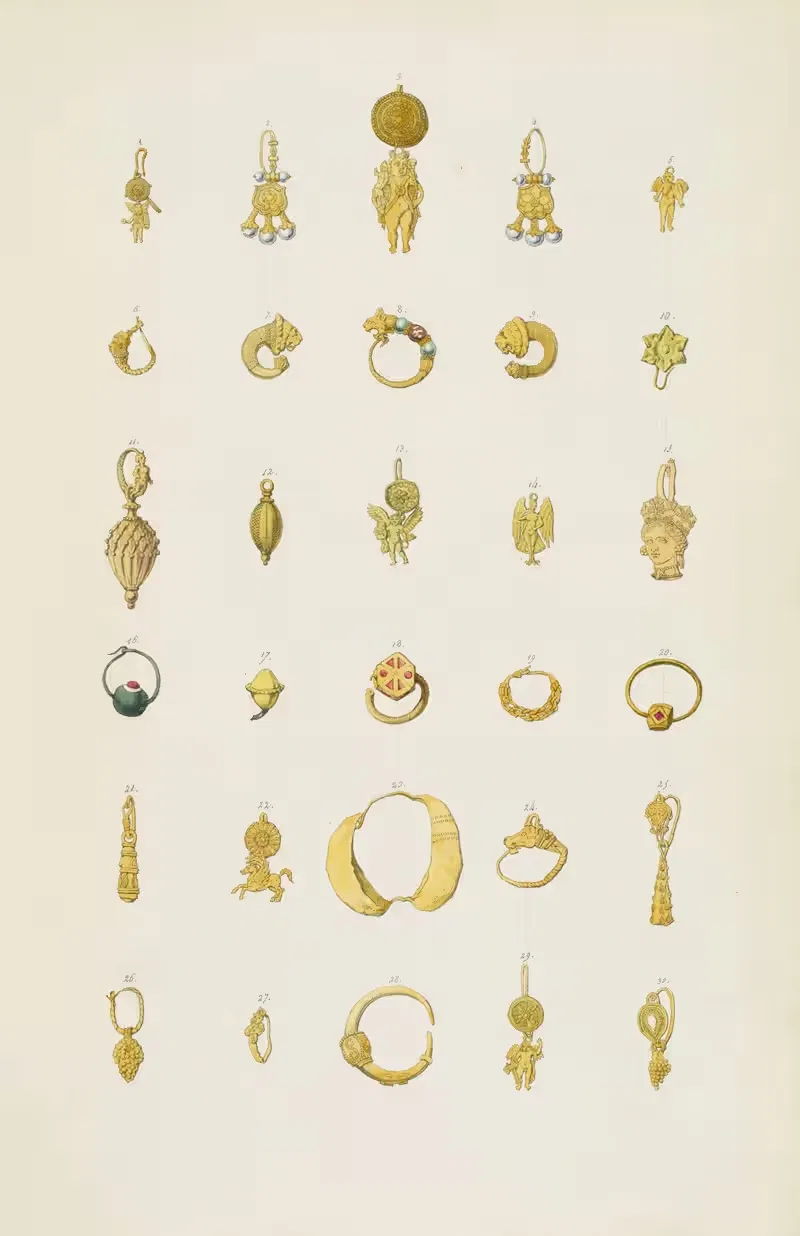 Античные памятники, нарисованные Pl.129 by Жан-Батист Мюре, 1830-1866 — digital art print download