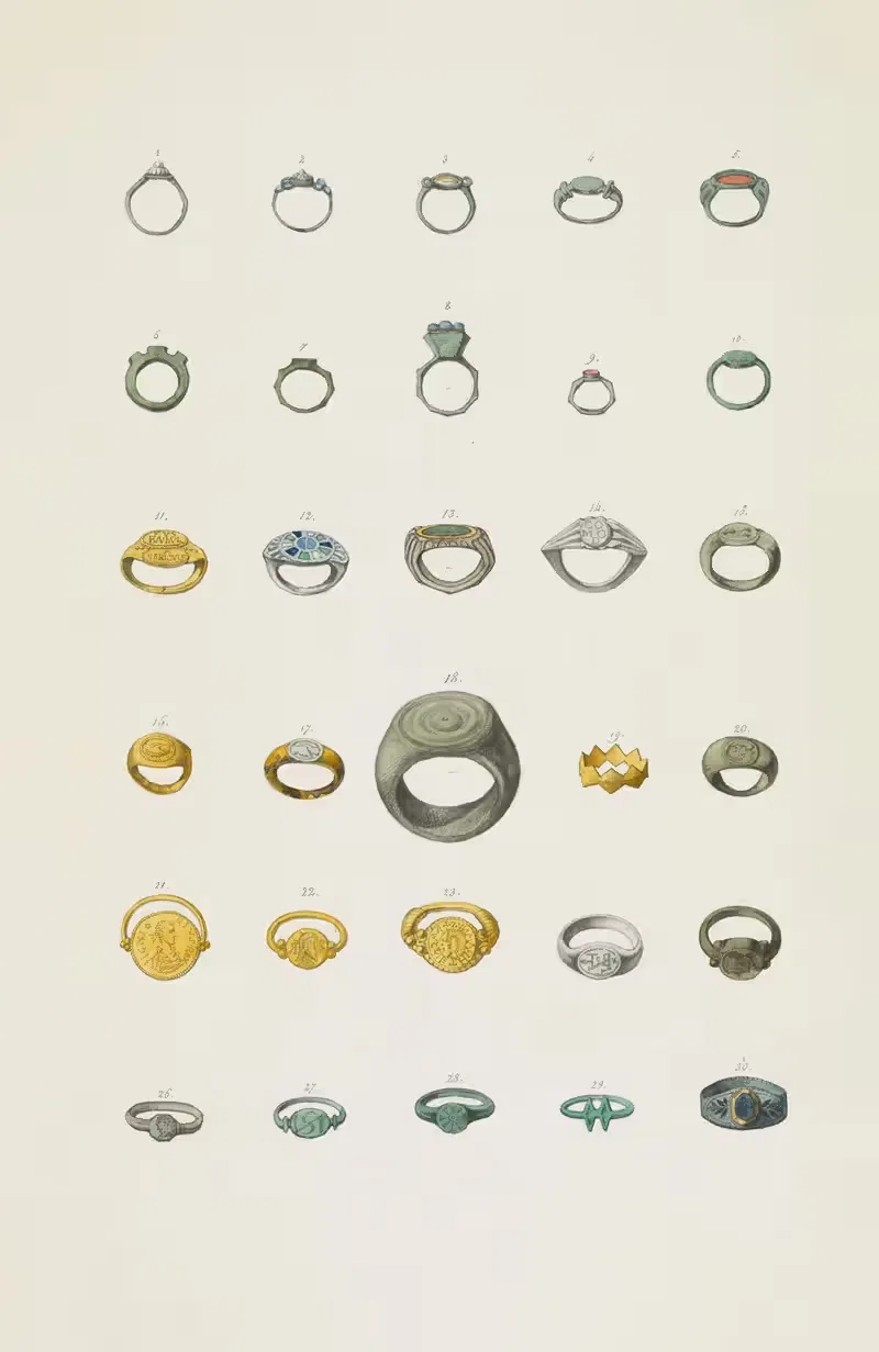 Monuments antiques dessinés Pl.134 by Жан-Батист Мюре, 1830-1866 — digital art print download