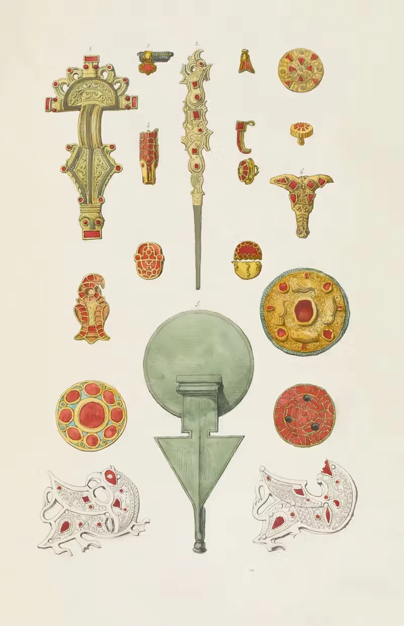 Античные памятники, нарисованные, Пл.136 by Жан-Батист Мюре, 1830-1866 — digital art print download