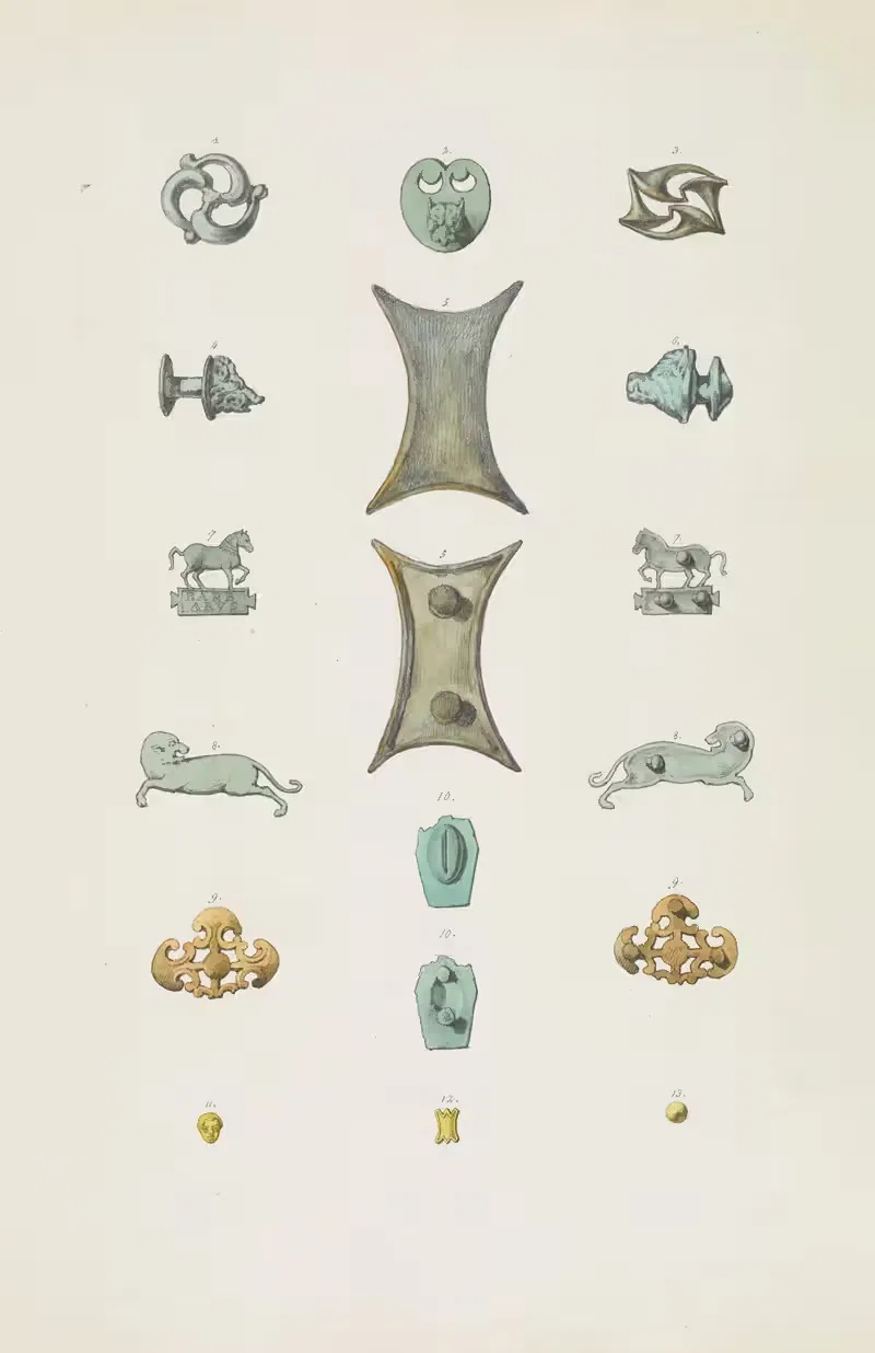 Античные памятники, нарисованные, пл. 155 by Жан-Батист Мюре, 1830-1866 — digital art print download