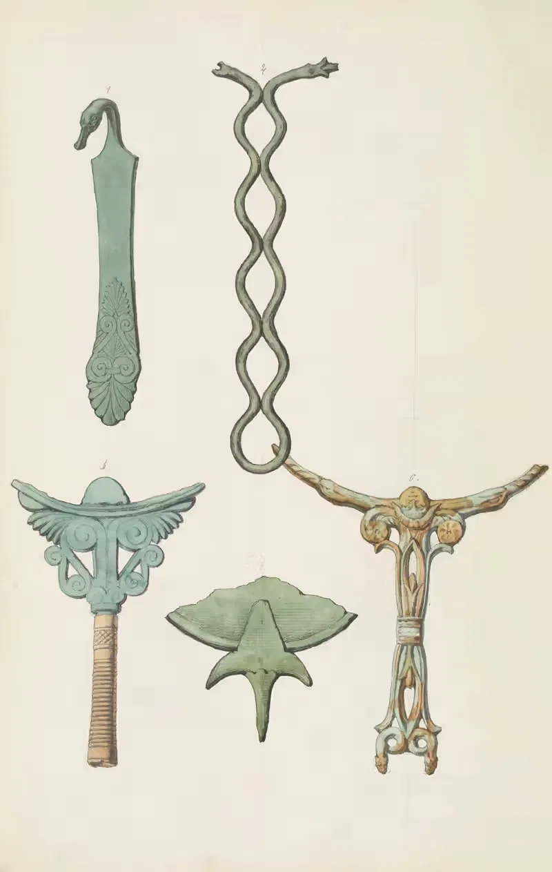 Античные памятники, нарисованные, пл. 168 by Жан-Батист Мюре, 1830-1866 — digital art print download