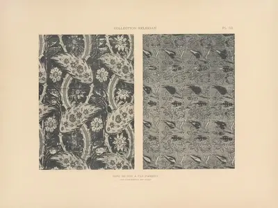 Коллекция Келекяна; Восточные ткани и ковры Пл.053 by Жюль Гиффре, 1900 — digital art print download