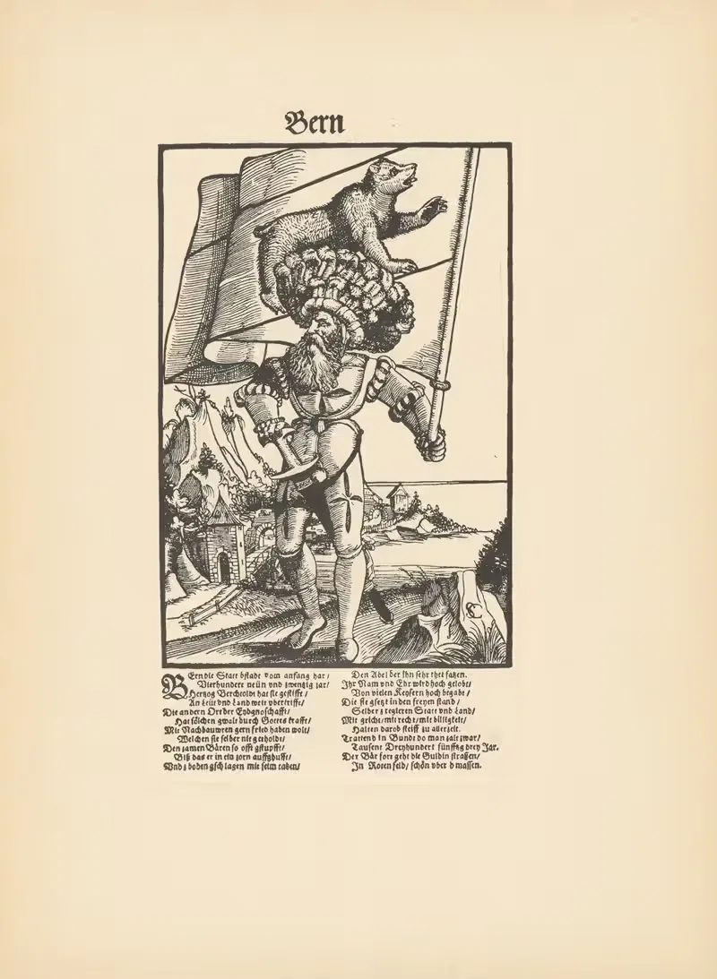 Знамена швейцарских кантонов пл.02 by Конрад Шнитт, 1923 — digital art print download