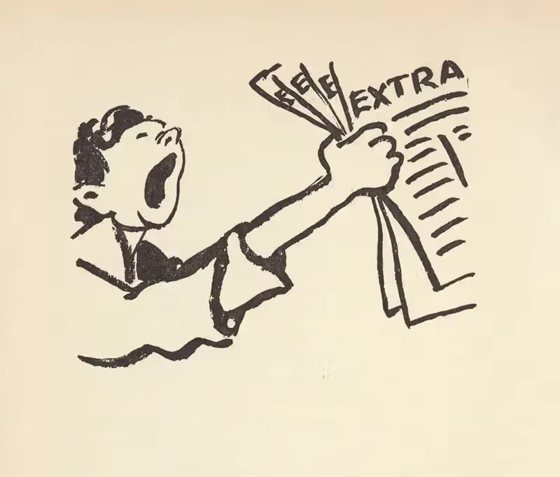 Кто такой Джонни? Pl.13 by Леопольд Гедё, 1939 — digital art print download