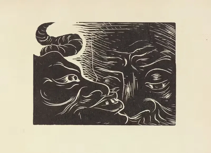 Старый Сатана пытается много от Иова by Леттерио Калапай, 1946 — digital art print download