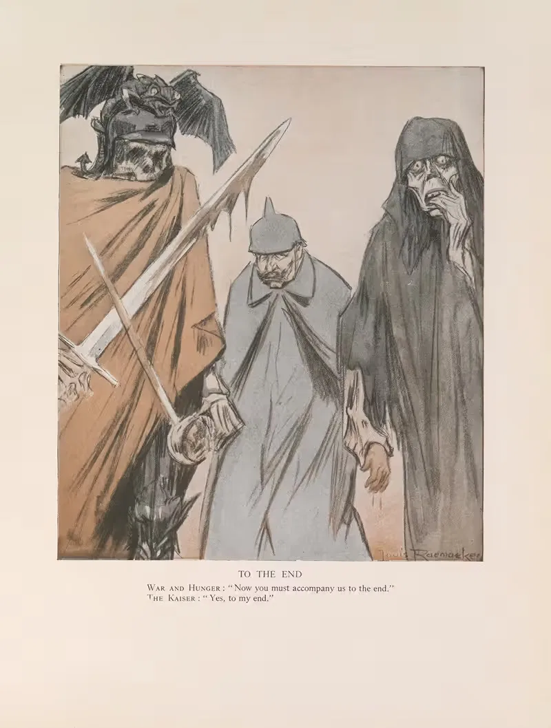 Ad Finem by Louis Raemaekers, 1916-1917 — digital art print download