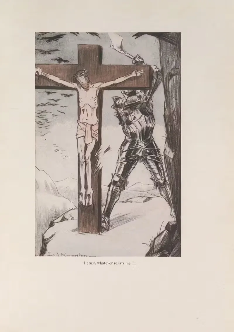Christ or Odin by Louis Raemaekers, 1916-1917 — digital art print download