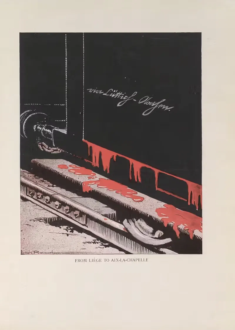 From Liege to Aix-La-Chapelle — Louis Raemaekers