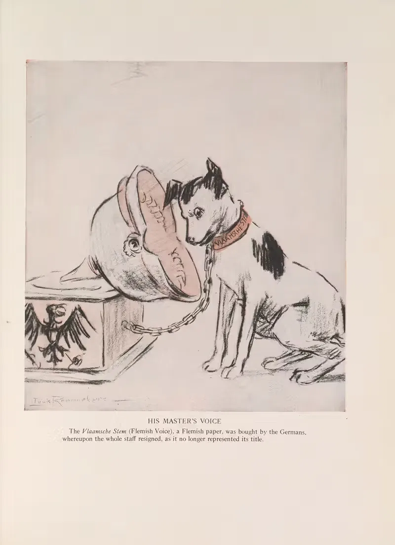 His Master’s Voice by Louis Raemaekers, 1916-1917 — digital art print download