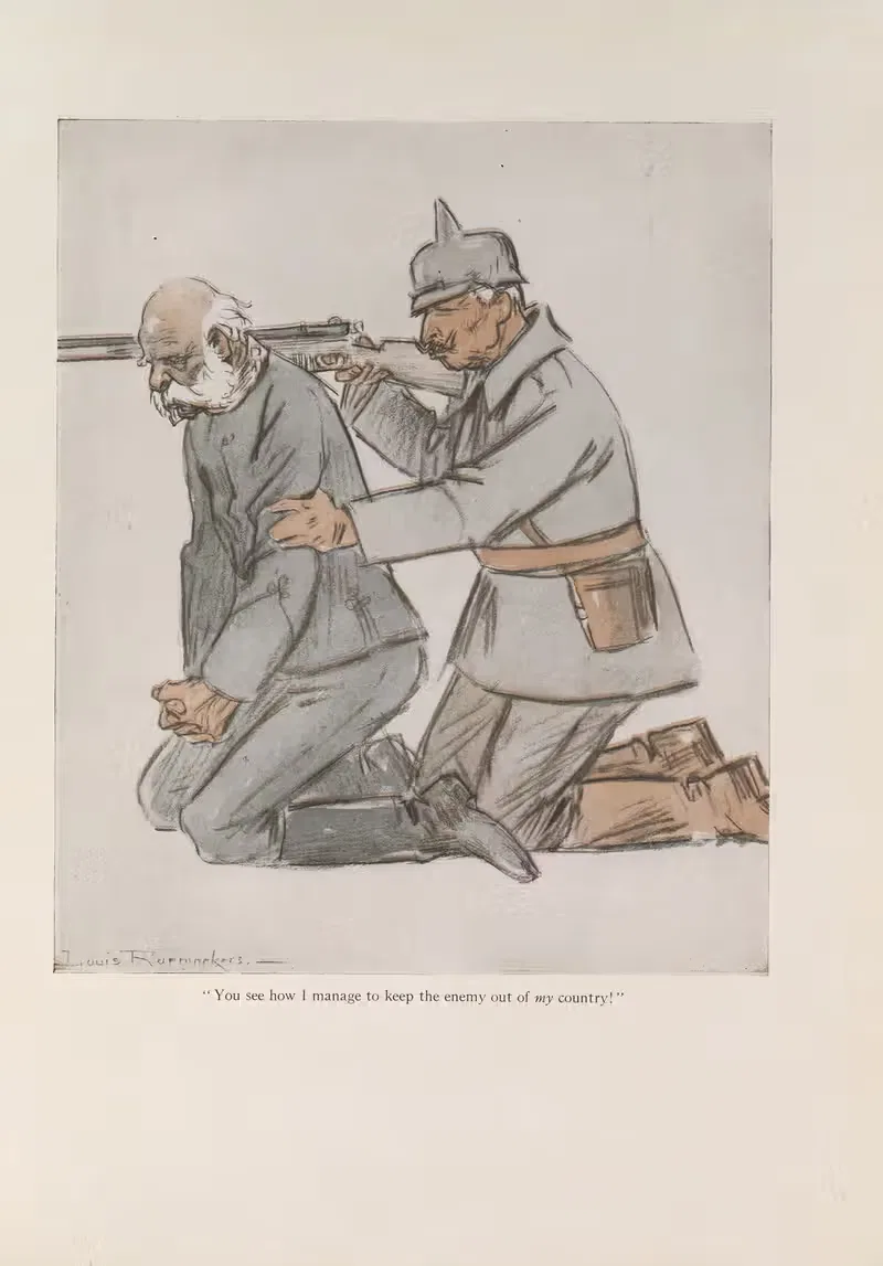 Keeping Out the Enemy by Луи Раемекерс, 1916-1917 — digital art print download