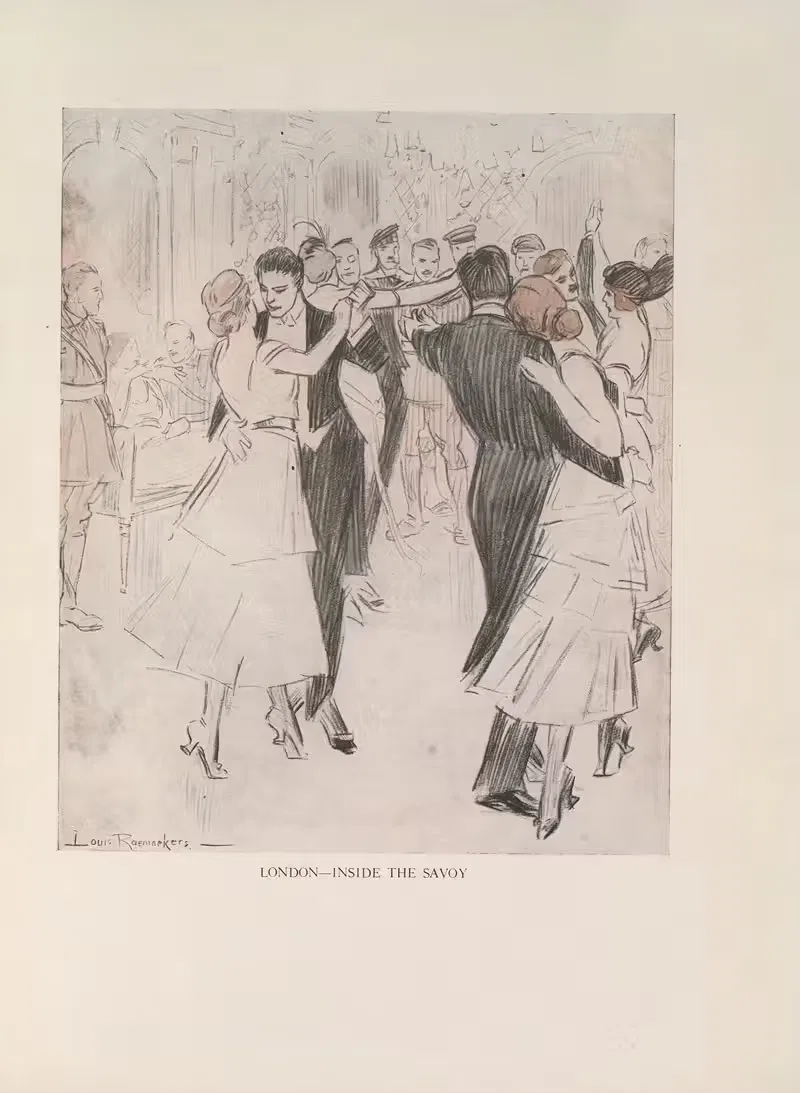 Лондон — внутри Савоя by Луи Раемекерс, 1916-1917 — digital art print download
