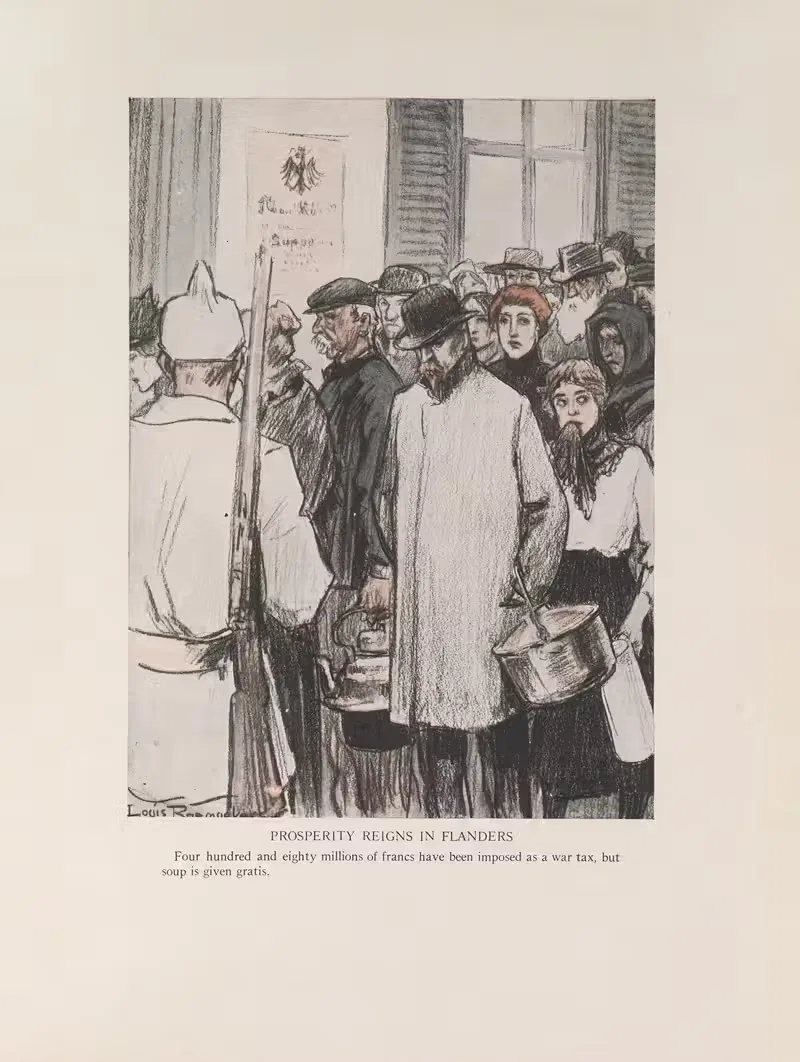 Процветание царит во Фландрии by Луи Раемекерс, 1916-1917 — digital art print download