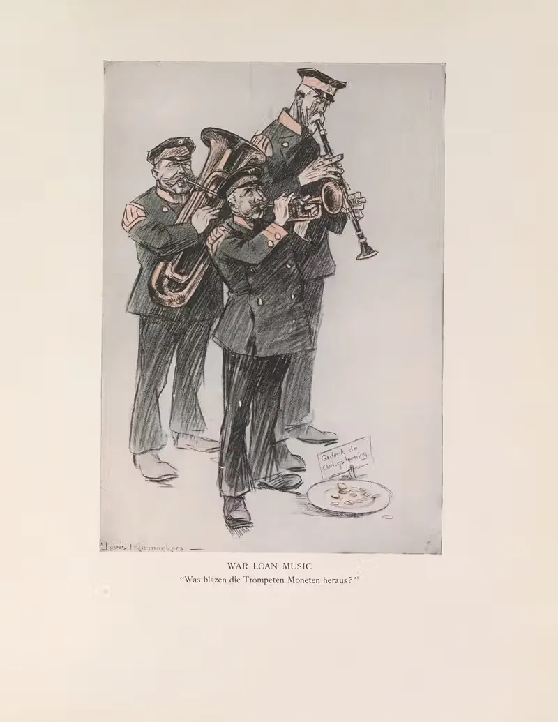 Немецкий оркестр by Луи Раемекерс, 1916-1917 — digital art print download