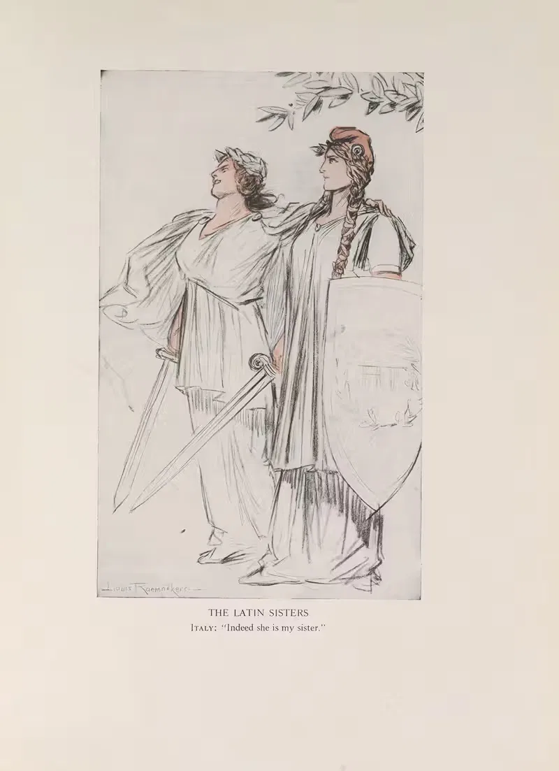 Латинские сестры by Луи Раемекерс, 1916-1917 — digital art print download